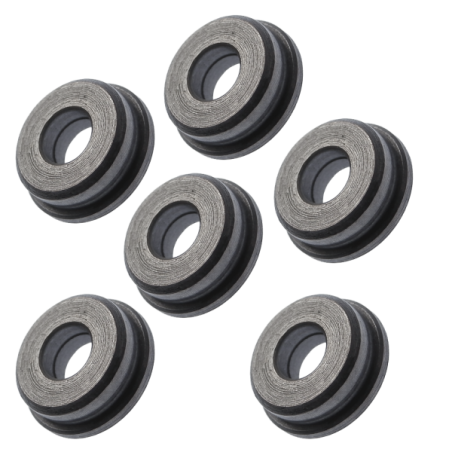 7mm Boccole piene in acciaio auto lubrificanti lavorate dal pieno in CNC (B7PA)